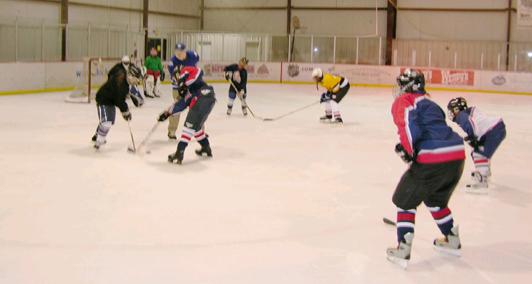 puck dropping